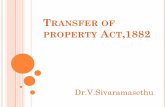 TRANSFER OF PROPERTY ACT,1882 · 2020-05-19 · Benami transaction means any transaction in which property is transferred to one person for a consideration paid or provided by another