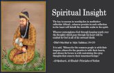 Spiritual Insight - Chicago Gnosis · al-Husayn say … that Abu Jafar ... resemble flashes of lightning seemingly linked together continuously. For just as the darkest night, through