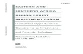 EASTERN AND SOUTHERN AFRICA REGION FOREST …documents.worldbank.org/curated/en/... · seas forest industrial companies and financial insti-tutions to invest in the region. The region