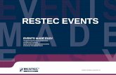 RESTEC EVENTSen.restec-events.ru/download/RESTEC-EVENTS_eng-2012.pdf · RESTEC EVENTS today RESTEC EVENTS is a global event and conference management company within RESTEC® Group.