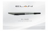 EL-NVR Owner’s Manual · 2018-09-18 · • Standalone NVR • Supports 5-megapixel and 1080p 60 FPS H 264 IP cameras • Up to 96 Mbps incoming network throughput • Full HD 1080p