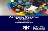 AcAdemiA cotopAxi - carneysandoe-wpengine.netdna-ssl.com · Cotopaxi’s place as a leader among international schools. school history Academia Cotopaxi was founded in 1959 by the