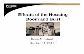 2013 Housing Boom and Bust - Krannert School of Management · 2013-10-24 · Tables 2 through 6: unemployment, job change, any move, long-distance (MSA) move, and short-distance (census
