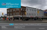 FOR LEASE 19-27 Ontario Street · HOME INVESTMENT AVAILABLE AMENITIES DEMOGRAPHICS LOCATION For Lease Property offers a large mix of space from approximately 500 square feet to 5,000