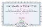 Certificate of Completion This is to certify that …geffrotin.com/yann/certificats/udemy/Forex Basics.pdfCertificate of Completion This is to certify that GEFFROTIN Vann successfully