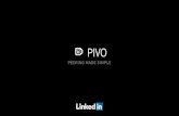 PIVO - LACNIC · Seamless bulk peering configuration generation Peer Configuration PIVO Precise screen change for laptop: Select screen and go to inspector. Under the Arrange tab,