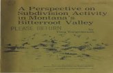 A perspective on subdivision activity in Montana's ...leg.mt.gov/content/Publications/Environmental/1973bitterrootsubdivision.pdfA PERSPECTIVE ON SUBDIVISION ACTIVITY IN MONTANA'S