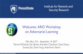 Welcome: ARO Workshop on Adversarial Learning · Institute for Network and Security Research Page •We wish to ‣Cliff Wang of ARO, who has tirelessly supported this workshop ‣Ruth