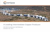 A Leading Intermediate Copper Producers2.q4cdn.com/231101920/files/doc_presentations/2014/Q3 14... · 2015-10-16 · Q3 2014 Financial Highlights 1. These are Alternative Performance
