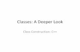 Classes: A Deeper Looklecture.riazulislam.com/uploads/3/9/8/5/3985970/cpp... · 2019-11-04 · • Constructors and destructors for automatic objects are called each time execution