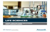 LIFE SCIENCES - static.fishersci.eu€¦ · LIFE SCIENCES HAND PROTECTION SOLUTIONS FOR LABORATORIES. CHEMICAL SPLASH RESISTANCE GLOVES Standard Length WARNING: Natural Rubber Latex