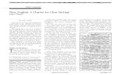 Plain English: A Charter for Clear Writing@Plain English.90 Anyway, for a better look at the myths, you should see a devastating article by Robert Benson9' and the re-port on Plain
