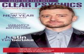 HAPPY NEW YEAR 2017 CLEAR PSYCHICS · CLEAR PSYCHICS Australia’s Most Respected Psychic Network Januar • 1800 046 425 (credit cards) • Latest stories and offers on facebook