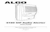 Algo 8180 SIP Audio Alerter User Guide - EATELThe 8180 SIP Audio Alerter is a SIP compliant PoE network audio device for loud ring and voice paging applications using dual endpoints.