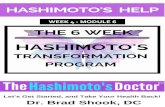 The 6 Week Hashimoto’s Transformation Program 4 · The 6 Week Hashimoto’s Transformation Program Module 6 Page 6 Week 4 - Module 6 – Healing Your Body You may not know this