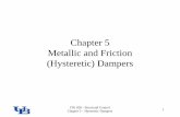 Chapter 5 Metallic and Friction (Hysteretic) Damperssharif.edu/~ahmadizadeh/courses/strcontrol/CIE626...hysteretic dampers distributed in multi-storey structures under general earthquake