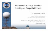 Phased-Array RadarArray Radar Unique Capabilities€¦ · • Only active beam positions are scannedbeam positions are scanned • Full volume scans are scheduled periodically –