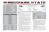 MISSOURI STATE - Amazon S3 · The Game The Missouri State Bears (1-9, 1-6 MVFC) conclude their 2019 season Saturday (Nov. 23) when they host the Indiana State Sycamores in a 2 p.m.
