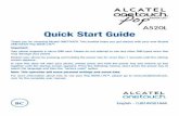 A520L Quick Start Guide - CNET Content Solutions - Englishcdn.cnetcontent.com/1b/e9/1be9822c-d011-45f8-bfe4-718247c5c9c… · Touch screen Power key Volume down Volume up Front camera.
