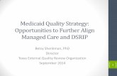 Medicaid Quality Strategy: Opportunities to Further Align ... · PPAs: Calculation •Relative weights are assigned to each admission at risk for PPA assignment by APR-DRG. •Based