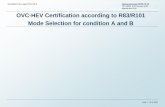 Submitted by the expert from OICA Informal document GRPE ... · OVC-HEV Certification according to R83/R101 Mode Selection for condition A and B . Submitted by the expert from OICA