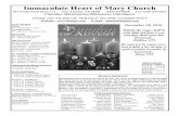 Immaculate Heart of Mary Church · Mary Trevino SATURDAY, DECEMBER 17 5:30 p.m. Hernandez/Cerda/Quijas ... Will resume in February. ***La Hora Santa será Cancelada por el mes de
