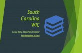 South Carolina WIC - Amazon S3 · SC WIC data reports 1.4 % clients with dental risk code 381 Risk Code 381: presence of oral health conditions such as dental cavities, tooth decay,