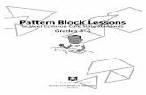 Pattern Block Lessons - The Math Learning Center | …...TheMatLrn vi •˙ˆˇ˘ i vi • Pattern Block Lessons to Meet Common Core State Standards Grade 3–5 vi •iˇ˘•i˙ˇ