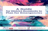for District Residents to Plan for Emergencies · helpful resources when primary locations are damaged or lose power. 8 Types of Emergencies and ... tips and resources for how to