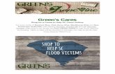 Green's Cares - Shop to Help SC Flood Victims · 2016-02-16 · Green's Cares Shop for a Cause to Help SC Flood Victims For every bottle of Barefoot Wine, Dark Horse Wine, MacMurray