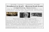 behindthecurtainsofhistory.weebly.com · Web viewCompelling Question: How do we know what we learned about the inventors during the Industrial Revolution is true? Staging the Question: