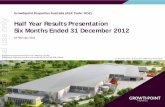 Growthpoint Properties Australia (ASX Code: GOZ) Half Year ... · Growthpoint Properties Australia Half Year Results – Six Months Ended 31 December 2012 | Page 3. A-REIT. Australian