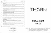 MICA SLIM - Thorn Lighting · mica slim mica istr96258640-s rev.1 12/15 installation, use and maintenance and waste management instructions istruzioni di montaggio, uso, manutenzione