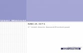 User Manual MICA-071advdownload.advantech.com/productfile/Downloadfile2/1-XADRK9/M… · Safety Instructions 1. Read these safety instructions carefully. 2. Keep this User Manual