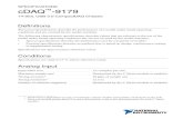 cDAQ-9179 Specifications - National Instruments AO waveform modes Non-periodic waveform, periodic waveform