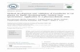 Method development and validation of Guanfacine in rat ... · by using advanced instrument LC–MS/MS for clinical pharmaco-kinetics application and bioanalysis [6–8]. Literature