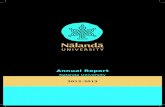 Annual Report - Nalanda University · econometrics, macroeconomics, Marxian economics and development economics over the years. Professor Prapod Assavavirulhakarn is Dean, Faculty