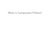What is Comparative Politics? - Matt Goldermattgolder.com/files/teaching/chapter1_white.pdfHistorically, a second traditional definition of comparative politics has been that it is
