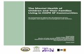 The Mental Health of Children and Their Families Living in ... · Griffith, Ellie Rossiter, Cynthia Gomez and Lisa Moore provided ongoing and critical guidance, insights and effort