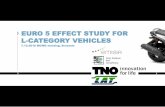EURO 5 EFFECT STUDY FOR L-CATEGORY VEHICLES...J19 L3e-A1 low perf. motorcycle 130 7 G-4S 1 90 CVT Euro 3 carburettor No 2w 180 2012 1372 J23 L3e-A1 low perf. motorcycle 130 11 G-4S