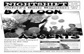 @NightshiftMag NIGHTSHIFT Issue 229 month Oxford’s Music ...nightshiftmag.co.uk/2014/aug.pdf · Oxford’s Music Magazine nightshift@oxfordmusic.net nightshift.oxfordmusic.net Free