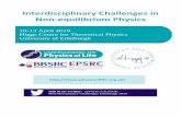 Interdisciplinary Challenges in Non-equilibrium Physics · 2019-04-08 · 14.00 Beatriz Seoane, Spin-glass-like dynamics in highly compressed colloidal and granular glasses 14.30