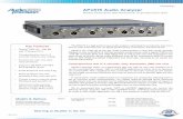 DATASHEET APx515 Audio Analyzerfile.yizimg.com/439693/2015062414350673.pdfDATASHEET > ap.com • TypicalTHD+N –106 dB and 1M point FFTs • Comprehensive test in 3 seconds without