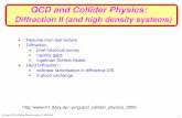 QCD and Collider PhysicsH. Jung, QCD & Collider Physics, Lecture 13 WS 05/06 8 Diffraction: brief historical survey 1960's slow energy increase of total x section shrinkage of the