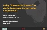 Using “Alternative Futures” to Assist Landscape ... · • Precipitation shifts can affect species phenology • Sea level rise can dramatically reduce conservation acreage Implications