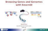 Browsing Genes and Genomes with Ensembl · 2016-06-08 · Variation data in Ensembl and the Ensembl VEP Denise Carvalho-Silva 21st April Comparing genes and genomes with Ensembl Compara