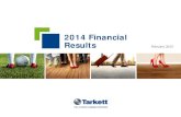 2014 Financial Results - Tarkett 2014 FY results...آ  2014 Financial Results 1 Feb 19, 2015 FY 2014