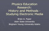Physics Education Research: History and Methods ...emp.byui.edu/PYPERB/papers and presentations/Physics...manMinstrell2000.PDF 2. R. Karplus, “Response by the Oersted Medailst: Autonomy