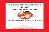 Accommodations and Modificationsrehabworks.org/docs/Accommodations_Modifications.pdfESE programs may also need accommodations. Section 504 of the Rehabilitation Act of 1973 states