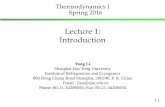 Lecture 1: Introductioncc.sjtu.edu.cn/Upload/20160222212126540.pdf · 2016-02-24 · include gas turbine engines. 3. Introductory treatment of thermodynamics for an expanded range